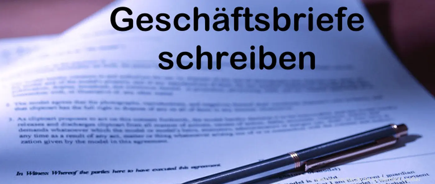 Geschäftsbriefe schreiben Bürovorlage Mustervertrag